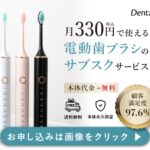【Dentaly】月330円で使える!高性能な電動歯ブラシのサブスク