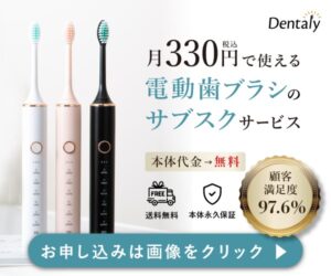 【Dentaly】月330円で使える！高性能な電動歯ブラシのサブスク